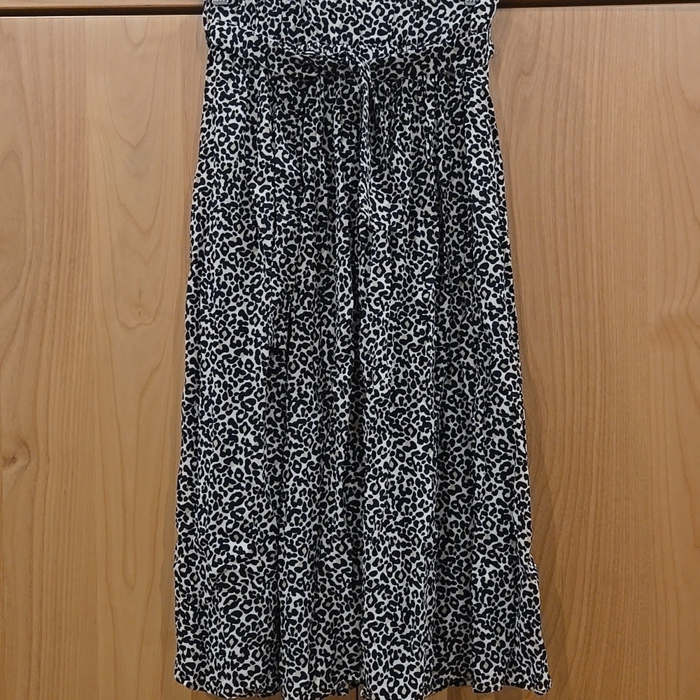 Sezane Elie Leipard Skirt, Flowy Pattern, EUC, 36, French Sophistication